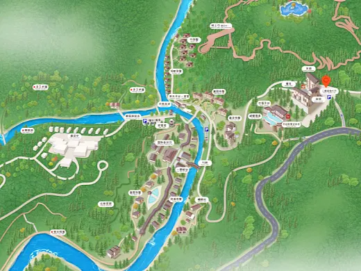 辉南结合景区手绘地图智慧导览和720全景技术，可以让景区更加“动”起来，为游客提供更加身临其境的导览体验。